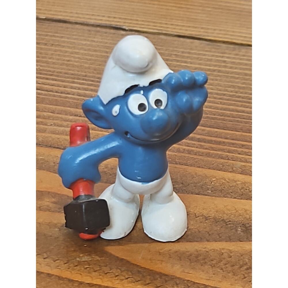 Lot Of 6 Smurfs Figurines Peyo Schleich Vintage Collectable Toys - Picture 8 of 16